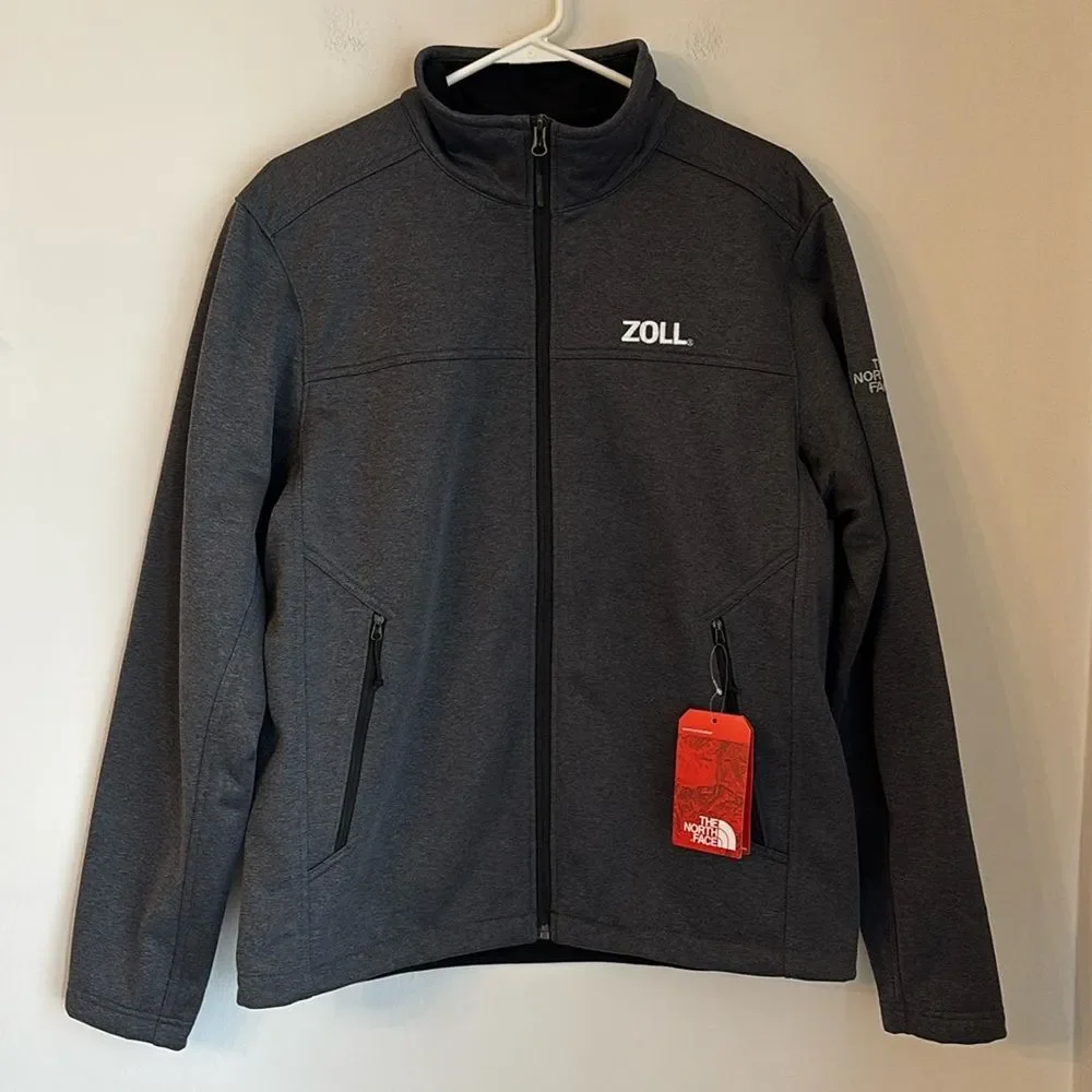 The North Face Men’s Ridgewall Soft Shell warm Jacket Heathered gray medium NWT